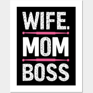 Wife Mom Boss Posters and Art